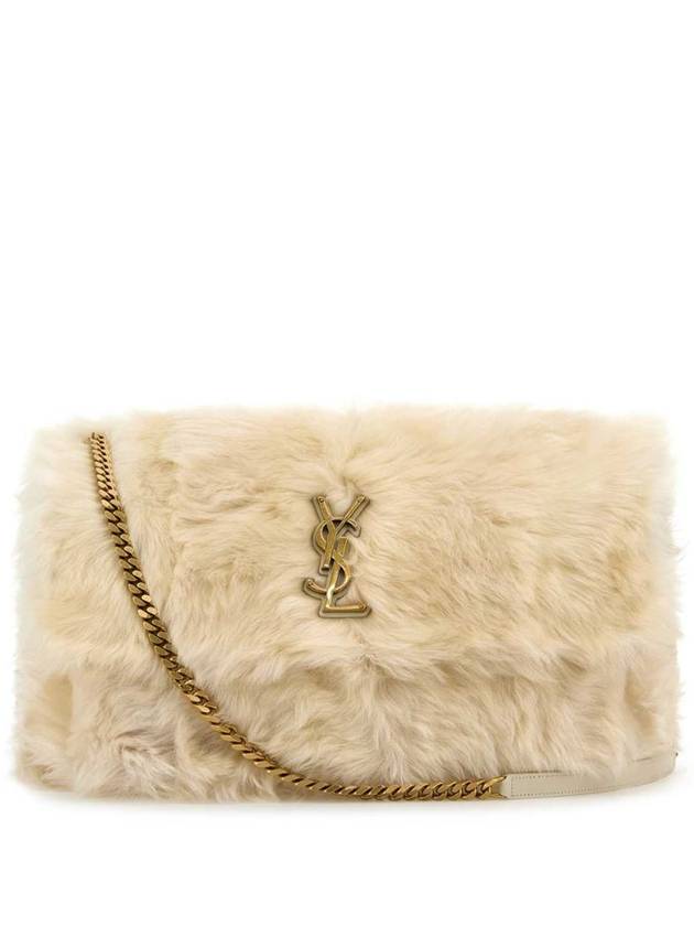 Niki Oversized Shearling Shoulder Bag Polaire - SAINT LAURENT - BALAAN 2