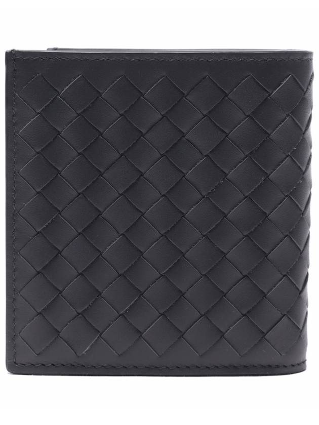 Intrecciato Small Folder Half Wallet Dark Grey - BOTTEGA VENETA - BALAAN 5