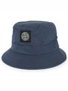 Econyl Regenerated Nylon Bucket Hat Avio Blue - STONE ISLAND - BALAAN 2