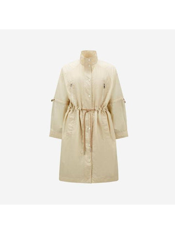 Rouget Coat White Ivory - MONCLER - BALAAN 1