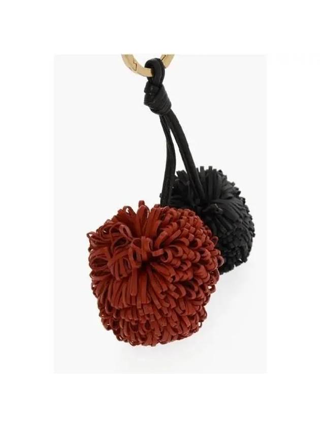 Pom Pom Leather Key Ring - BOTTEGA VENETA - BALAAN 3