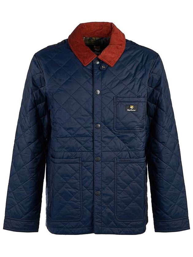 Kenning Quilting  Logo Patch Jacket Navy - BARBOUR - BALAAN 2