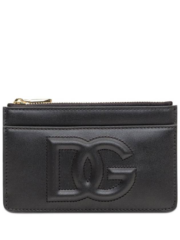 DG Logo Leather Card Wallet Black - DOLCE&GABBANA - BALAAN 2