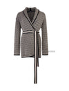 Women s Mirage Check Cotton Cardigan 003 - MAX MARA - BALAAN 1