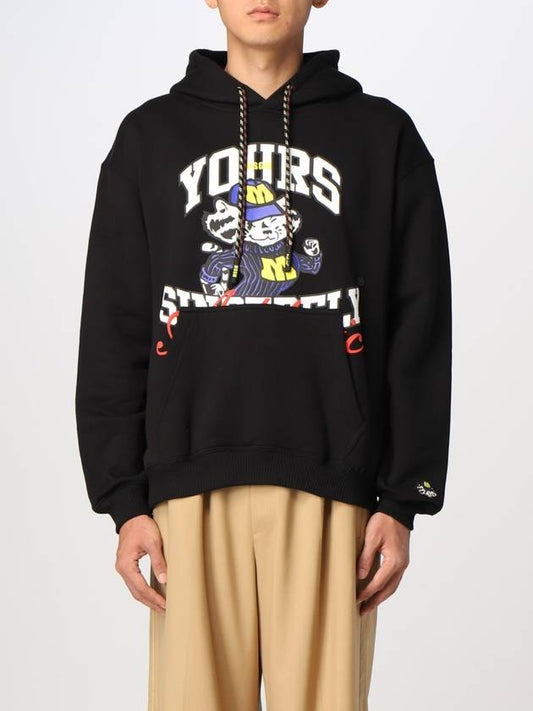 "M" Mascot Cotton Hooded Black - MSGM - BALAAN 1