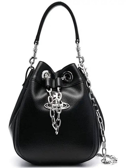 Chrissy Medium Bucket Bag Black - VIVIENNE WESTWOOD - BALAAN 2