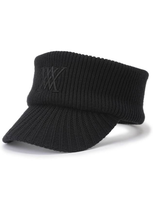 Official SOLID KNIT VISOR BK - ANEWGOLF - BALAAN 1