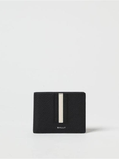 Logo Bifold Leather Half Wallet Black - BALLY - BALAAN 2