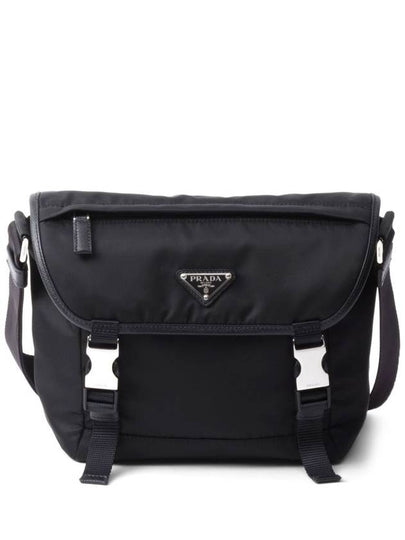 Triangle Logo Re-Nylon Cross Bag Black - PRADA - BALAAN 2