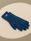 KNIT LOGO GLOVE BLUE - RECLOW - BALAAN 7