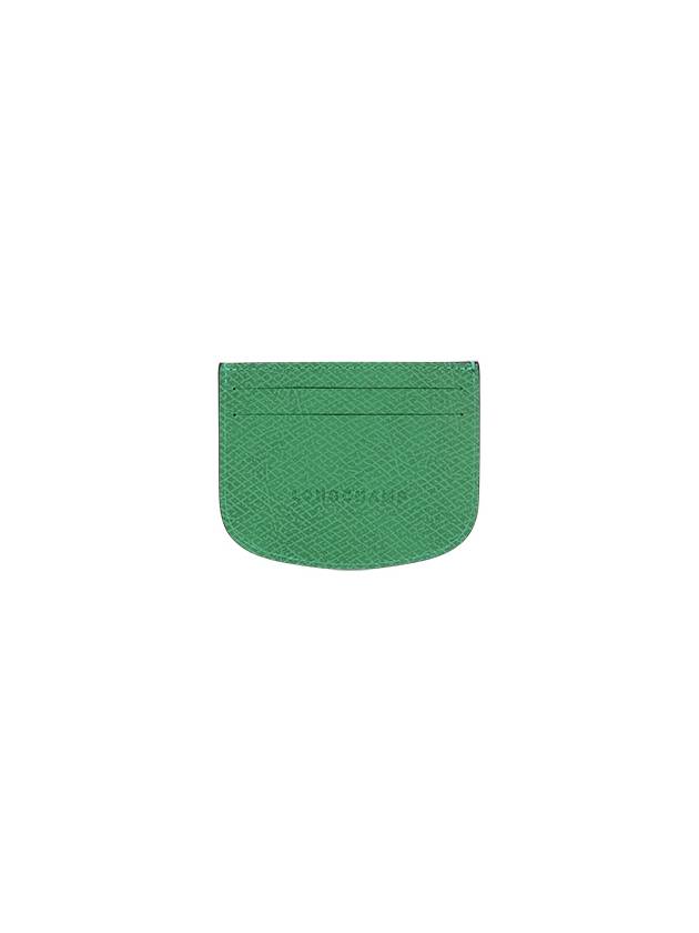 Epure Leather Card Holder Green - LONGCHAMP - BALAAN 3