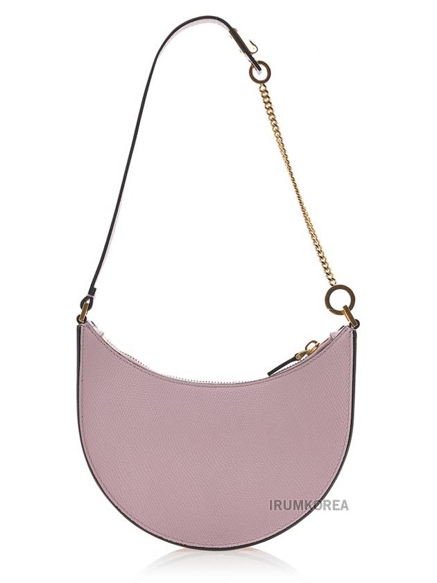 V Logo Classic Leather Chain Shoulder Bag Pink - VALENTINO - BALAAN 4