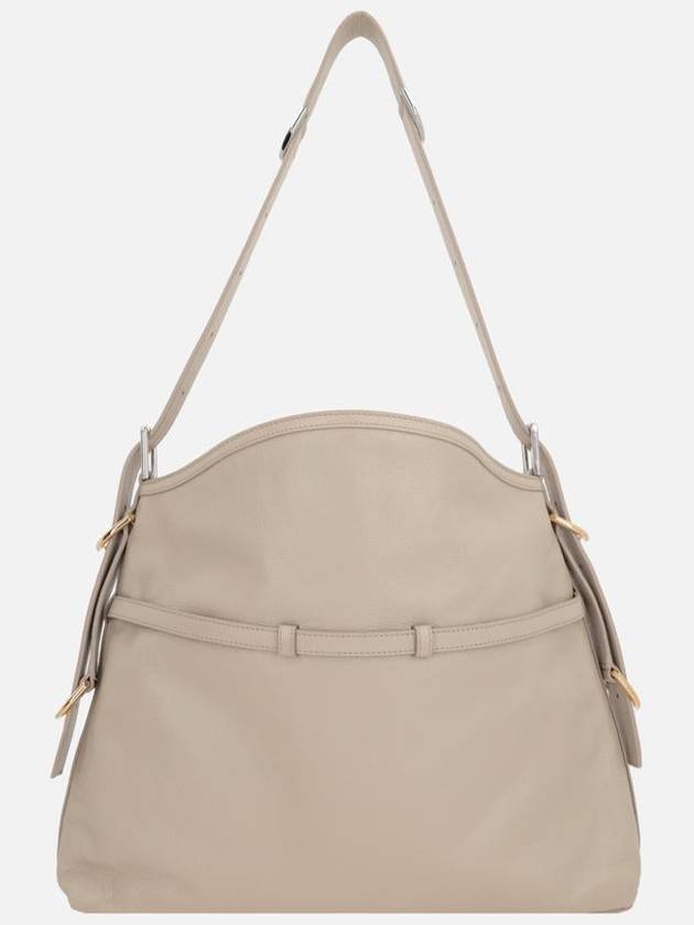 Voyou Medium Leather Shoulder Bag Beige - GIVENCHY - BALAAN 4