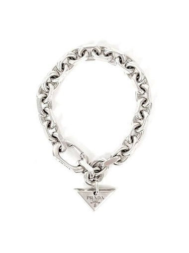 M Men s Chain Jewel Link Bracelet Silver - PRADA - BALAAN 1