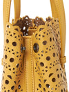 Mina 20 Vienne Wave Lux Calfskin Tote Bag Yellow - ALAIA - BALAAN 9