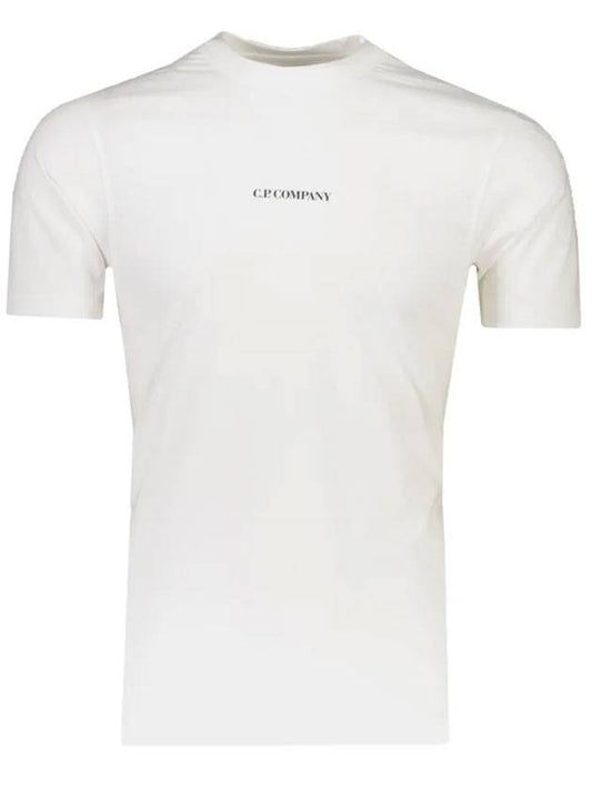Mini Logo Printing Short Sleeve T-Shirt White - CP COMPANY - BALAAN 1