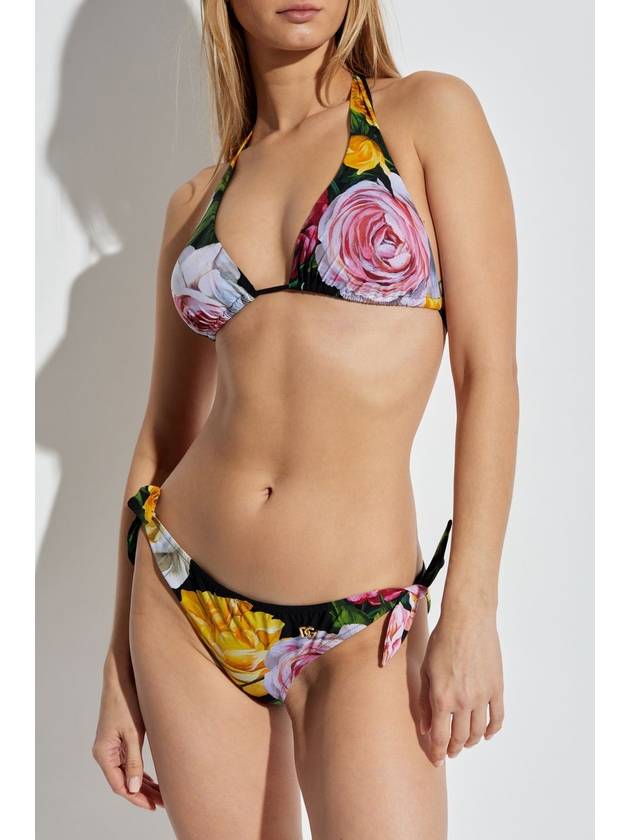 Dolce & Gabbana Two-piece Swimsuit With Floral Motif, Women's, Multicolour - DOLCE&GABBANA - BALAAN 2