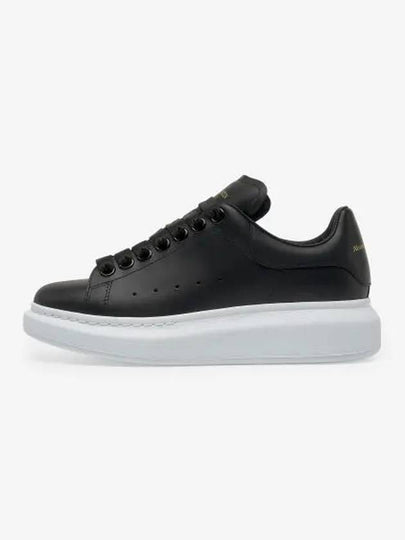 Oversized Leather Low Top Sneakers Black - ALEXANDER MCQUEEN - BALAAN 2