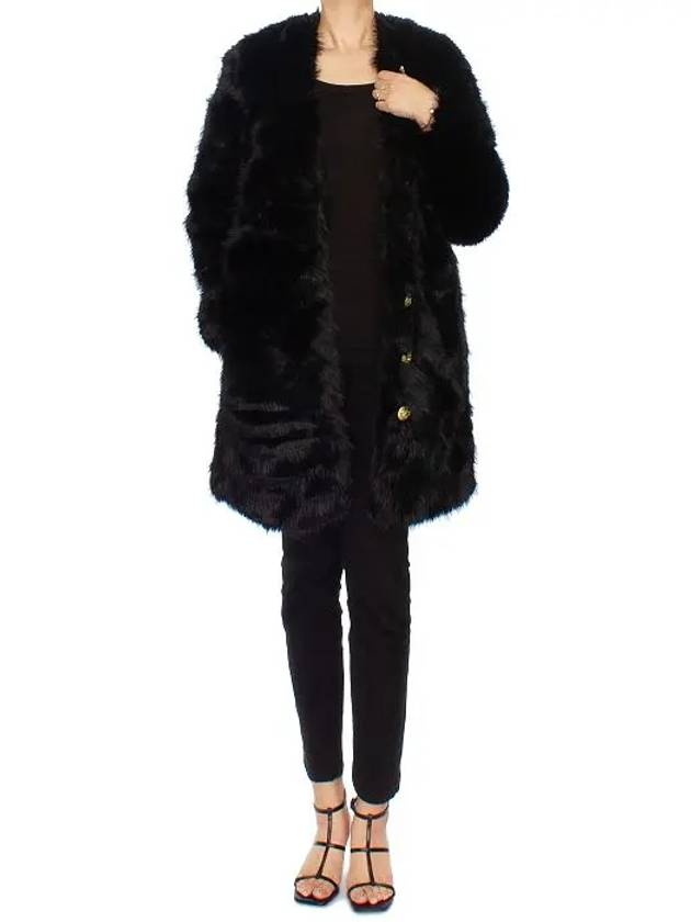 Milas Mid Length Faux Fur Coat Black - ZADIG & VOLTAIRE - BALAAN 9