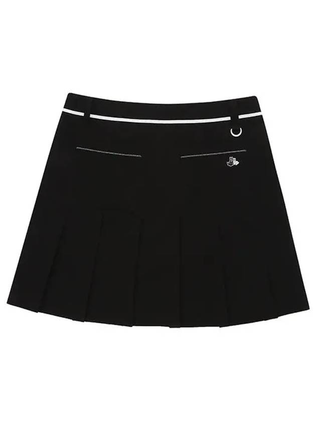 basic pleated skirt 4013LZSPBLACK - BLACK&WHITE - BALAAN 2