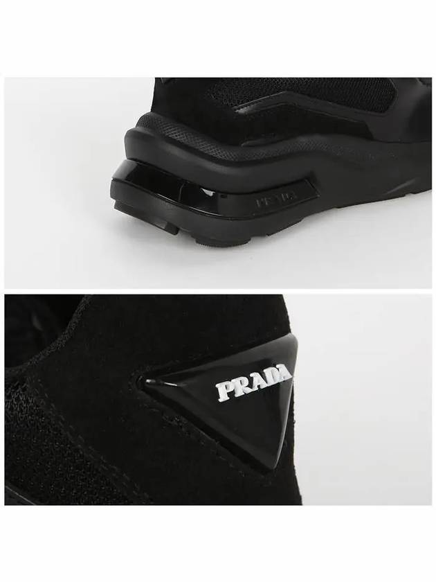 System Panel Low-Top Sneakers Black - PRADA - BALAAN 6