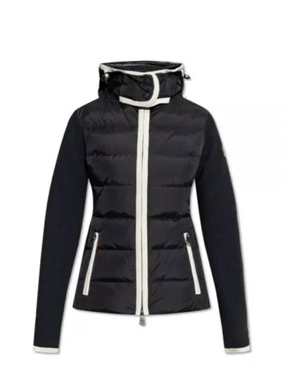 Grenoble Two Material Hood Padded Black - MONCLER - BALAAN 2