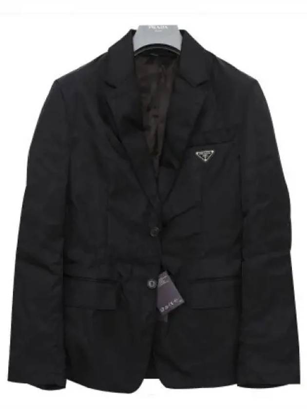 Re-Nylon Single Jacket Black - PRADA - BALAAN 2