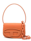 1DR Iconic Matte Leather Shoulder Bag Orange - DIESEL - BALAAN 1