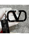 V Logo Signature Key Holder Black - VALENTINO - BALAAN 6