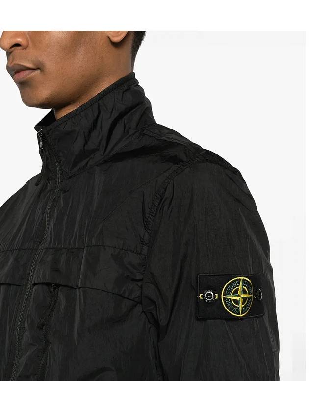 Garment Dyed Crinkle Reps R Nylon Jacket Black - STONE ISLAND - BALAAN 5