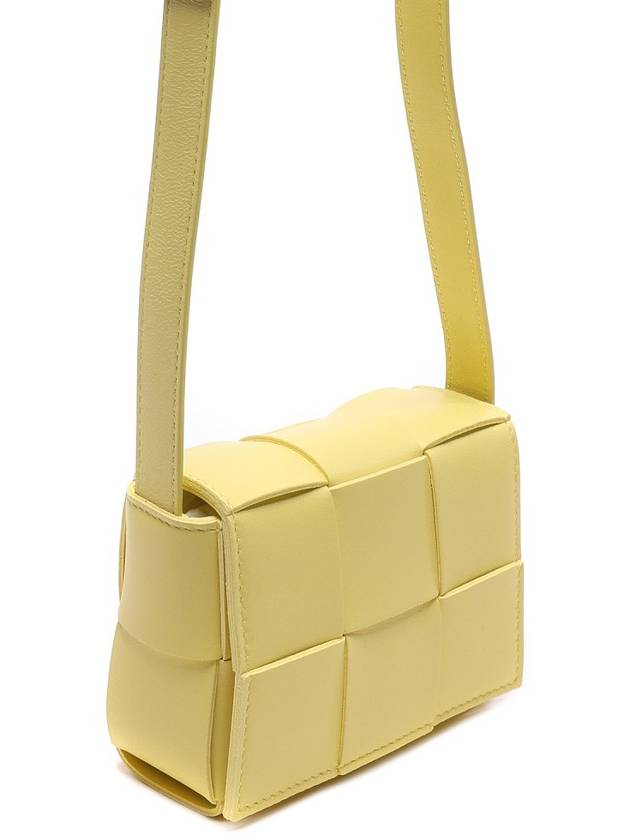 Intrecciato Cassette Small Cross Bag Sherbert - BOTTEGA VENETA - BALAAN 4