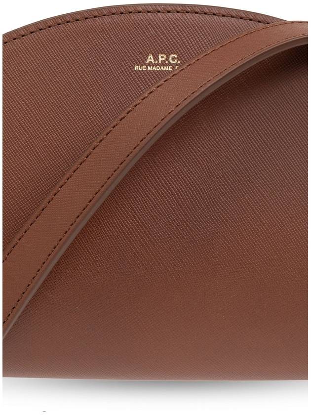 Saffiano Demi Rune Mini Cross Bag Light Brown - A.P.C. - BALAAN 5