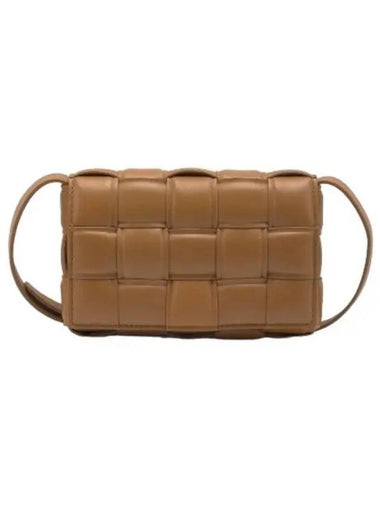 Small Padded Cassette Shoulder Bag Camel - BOTTEGA VENETA - BALAAN 1