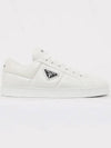 Logo Quilted Nappa Leather Low Top Sneakers White - PRADA - BALAAN 3