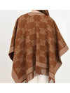 Fringe Wool Cape Camel Poncho 2426736011600 - MAX MARA - BALAAN 4