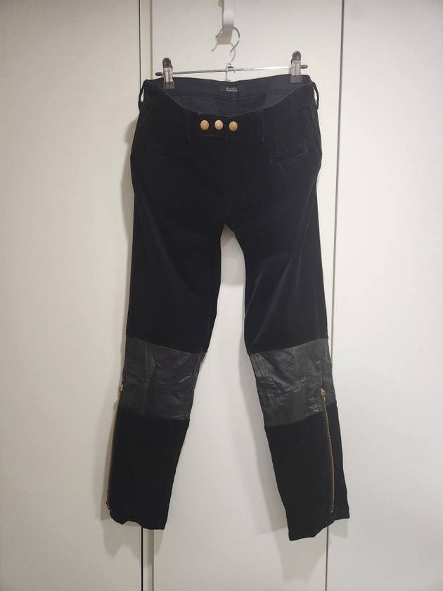 Leather docking velvet pants - UNDERCOVER - BALAAN 3