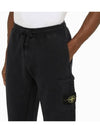 Wappen Patch Cargo Jogger Track Pants Black - STONE ISLAND - BALAAN 3