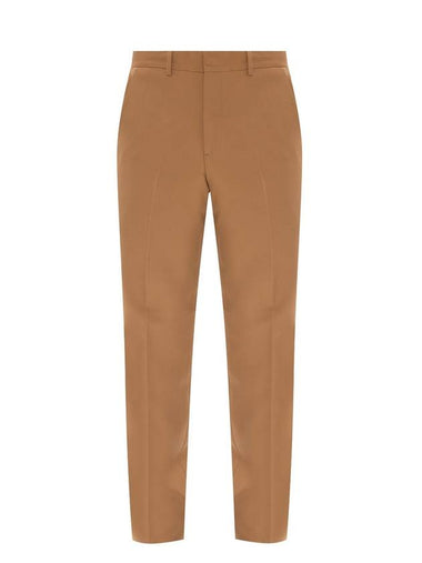 Twill Wool Tailored Pants Brown - BURBERRY - BALAAN 1