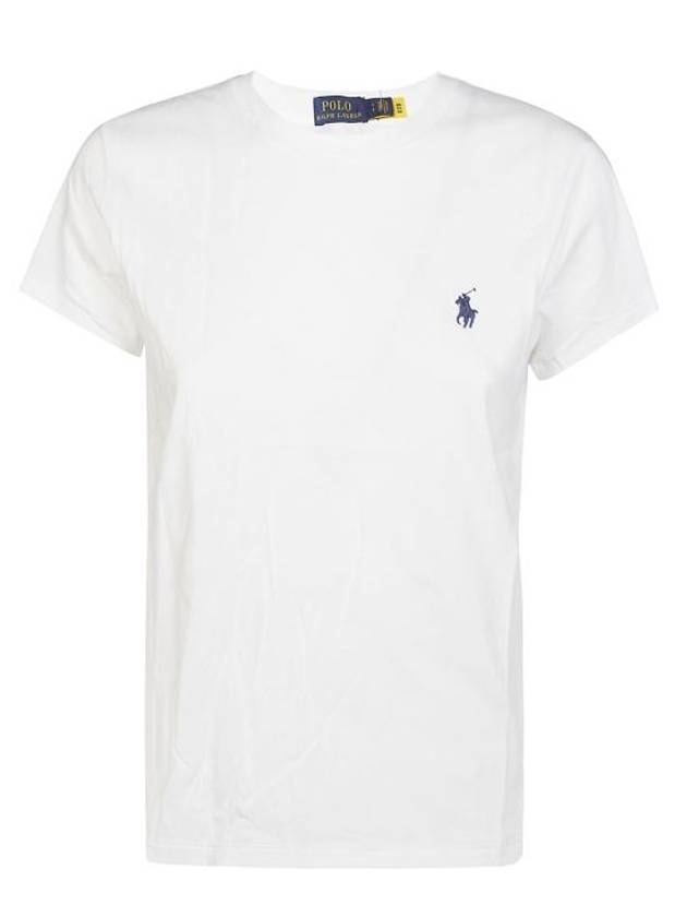 Embroidered Logo Cotton Short Sleeve T-Shirt White - POLO RALPH LAUREN - BALAAN 1