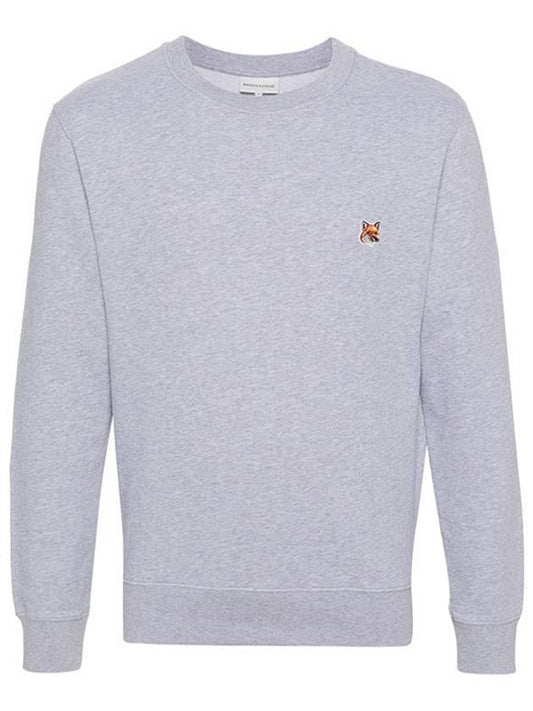 Fox Head Patch Regular Sweatshirt Light Grey Melange - MAISON KITSUNE - BALAAN 2