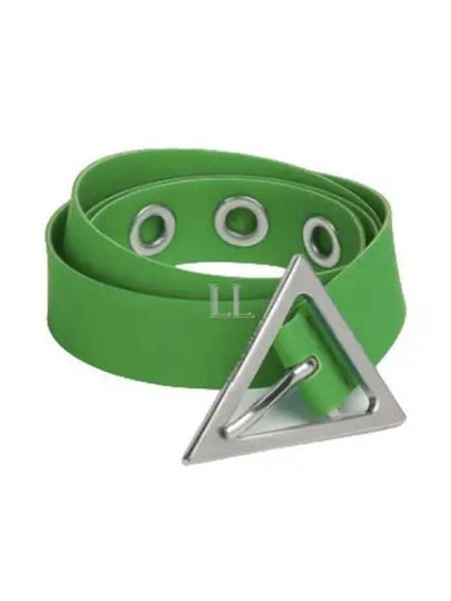 Triangle Buckle Rubber Belt Parakeet - BOTTEGA VENETA - BALAAN 2