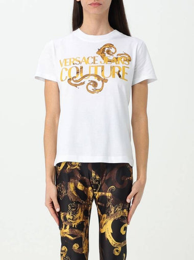 T-shirt con logo Versace Jeans Couture - VERSACE - BALAAN 1