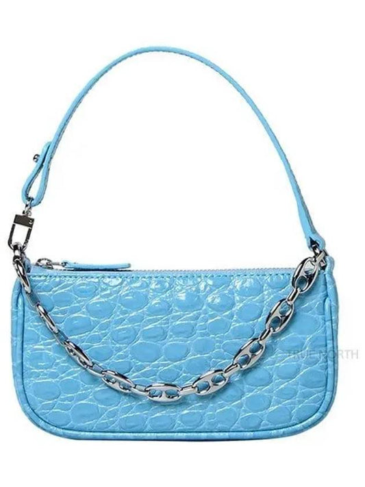 Bypa Women s 21SSMIRALGNCCESMA Crocodile Rachel Chain Shoulder Bag Sky 1060956 - BY FAR - BALAAN 1