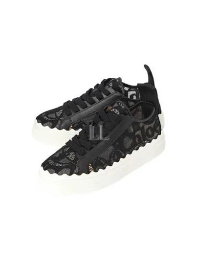 Lauren Lace Low Top Sneakers Black - CHLOE - BALAAN 2