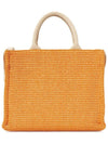 Small Raffia East West Tote Bag Natural - MARNI - BALAAN 4