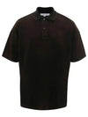 Anchor Embroidery Polo Shirt Dark Brown - JW ANDERSON - BALAAN 2