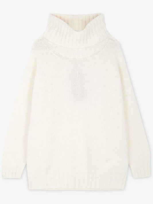 Women's Raveno Knit Turtleneck Ivory - MAX MARA - BALAAN 2