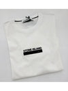 Small Rubber Logo Patch Short Sleeve T-Shirt White - STONE ISLAND - BALAAN 3