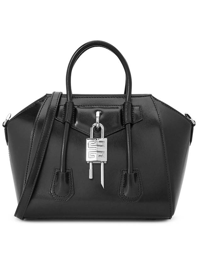 Antigona Leather Lock Tote Bag Black - GIVENCHY - BALAAN 2