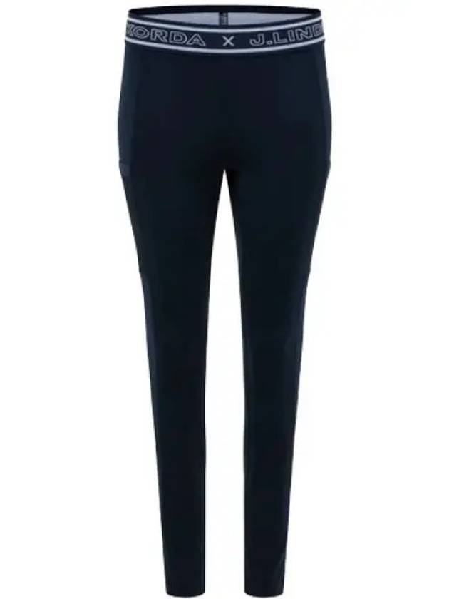 NK Logo Band Tights Leggings Navy - J.LINDEBERG - BALAAN 2